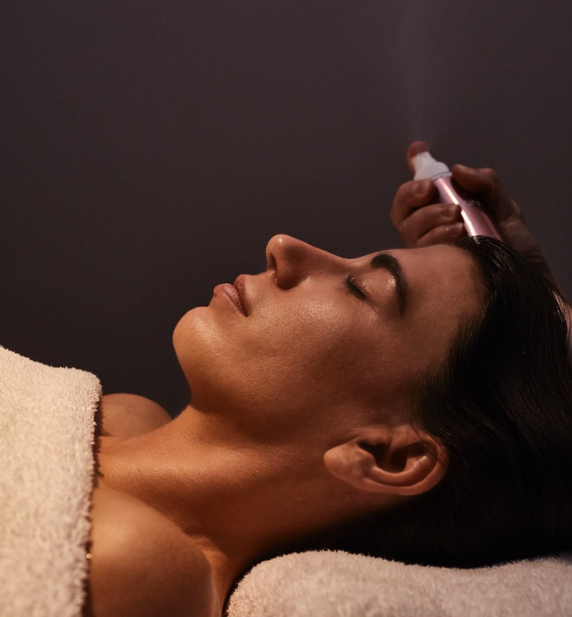 Client receiving a 111SKIN facial treatment