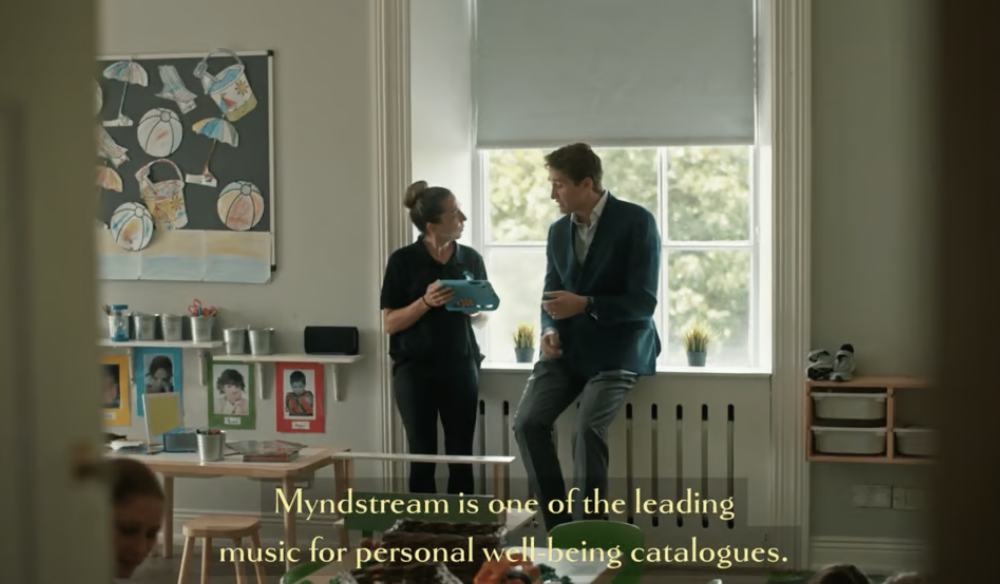 Studio interview about Myndstream's personal wellbeing music catalogue