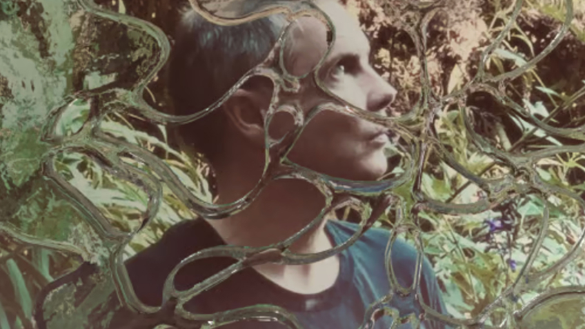 Myndstream artist Jónsi, portrait interwoven with organic textures