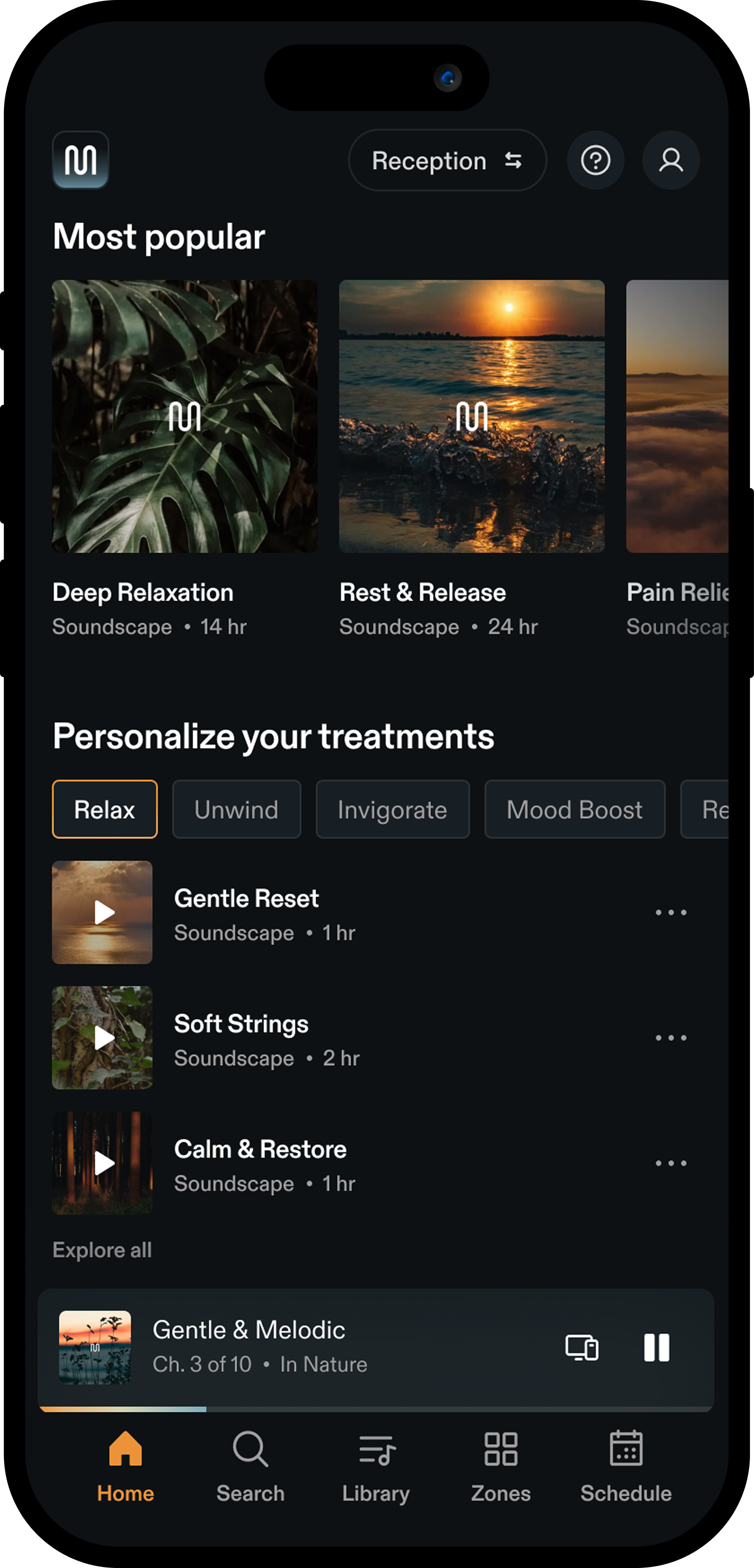Spa and wellness, the stream